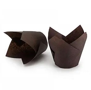 Форма бум ТЮЛЬПАН 50*80 коричневая TULIP Brown (200/2400шт/кор)
