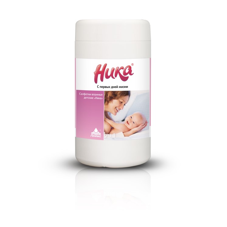 Салфетки влажные детские "Ника" с первых дней жизни, 60 шт. 135*250