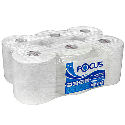 Полотенце REFLEX  280м 1сл белые с центр. вытяжкой FOCUS Jumbo (6)