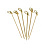 Пика бамбуковая Завиток 9см (35шт/уп)  (100уп/кор)